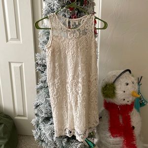 Girls size 10 lace lined dress